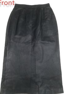 Byrnes & Baker Black Leather Pencil Skirt , size 8